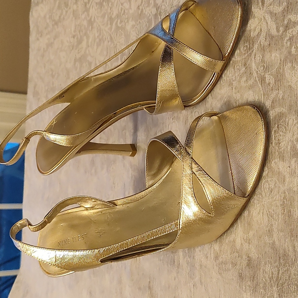 Nine West Gold Heels